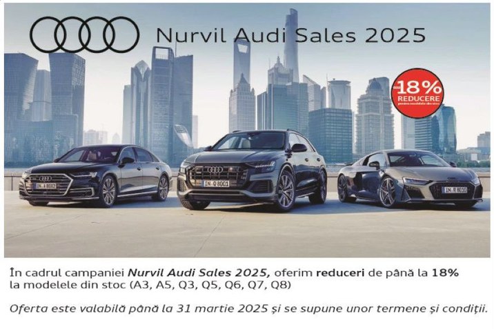 Reducere la modelele Audi din stoc Nurvil